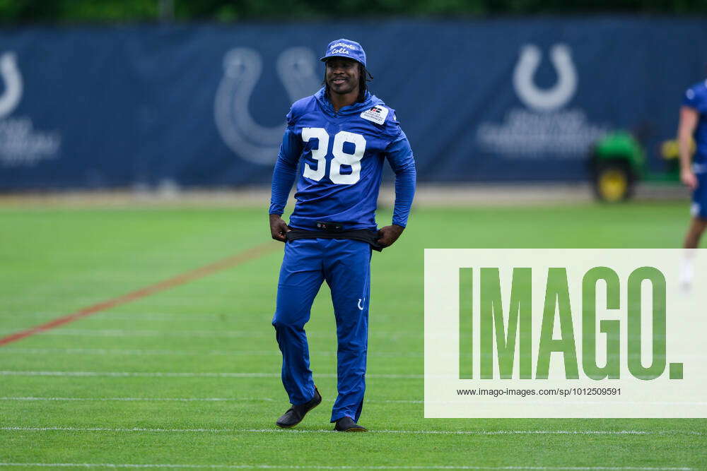 Indianapolis Colts cornerback Tony Brown (38) on the sidelines