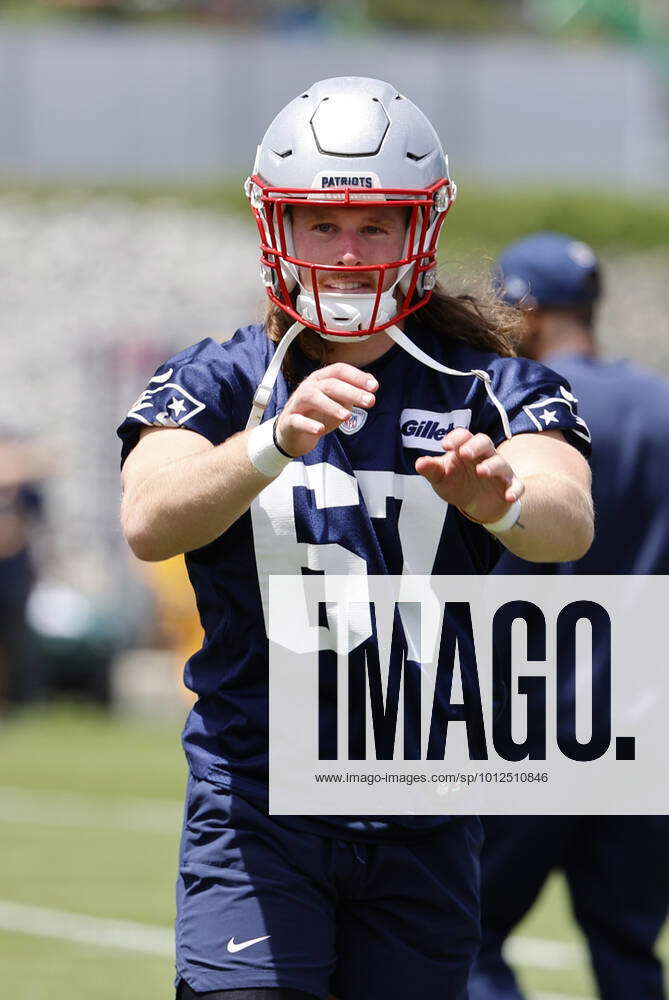 FOXBOROUGH, MA - JUNE 07: New England Patriots defensive back Brenden  Schooler (67) during Day 1 of