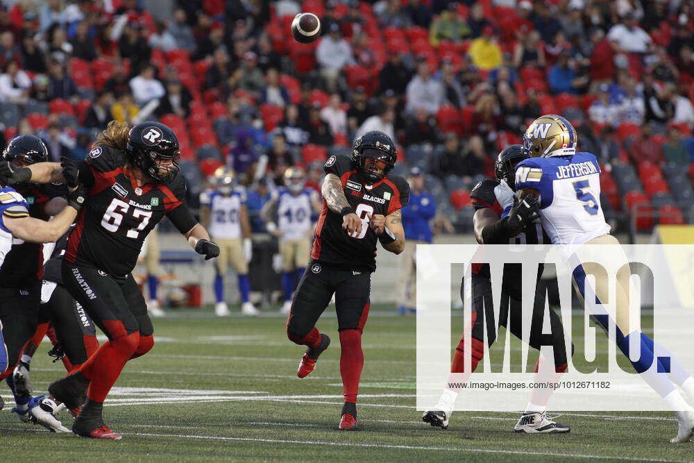 June 17, 2022, Ottawa, Ontario, Canada: Ottawa Redblacks Quarterback ...