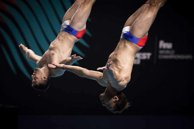 BOUYER Jules JANDARD Alexis FRA Diving Mens 3m synchro springboard ...