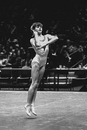 GYMNATICS Nadia Comanici Nadia Comanici (ROM) cometing at the 1976 ...