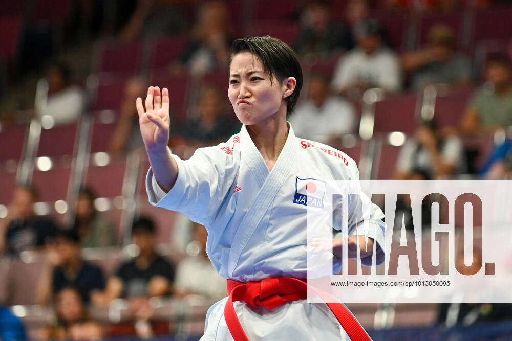 BIRMINGHAM, AL - JULY 08: Hikaru ONO of Japan performs the kata ...