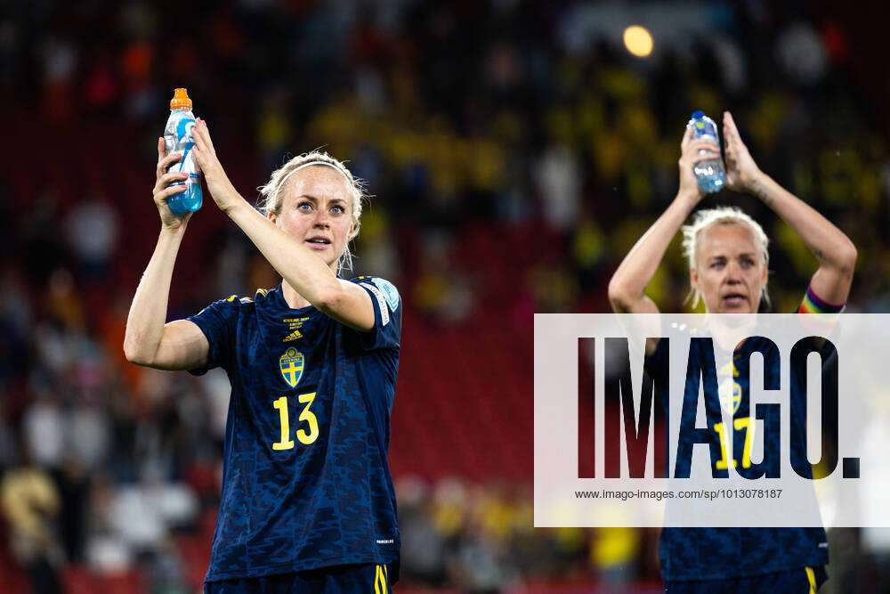 220709 Amanda Ilestedt And Caroline Seger Of Sweden After The Uefa Women S Euro 2022 Group Stage Mat