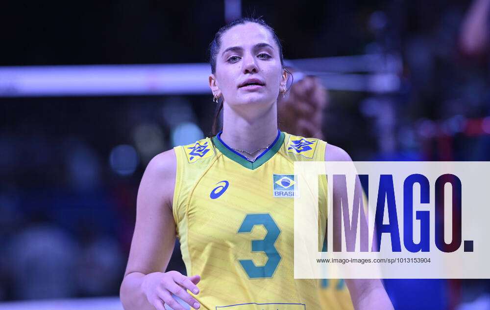 Julia Gambatto Kudiess (3) of Brazil during the Womens Volleyball ...
