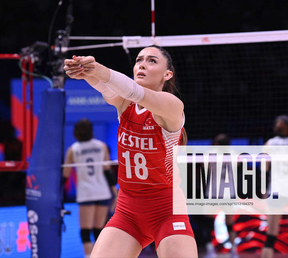 Zehra Gunes of Turkey during the Womens Volleyball Nations League ...