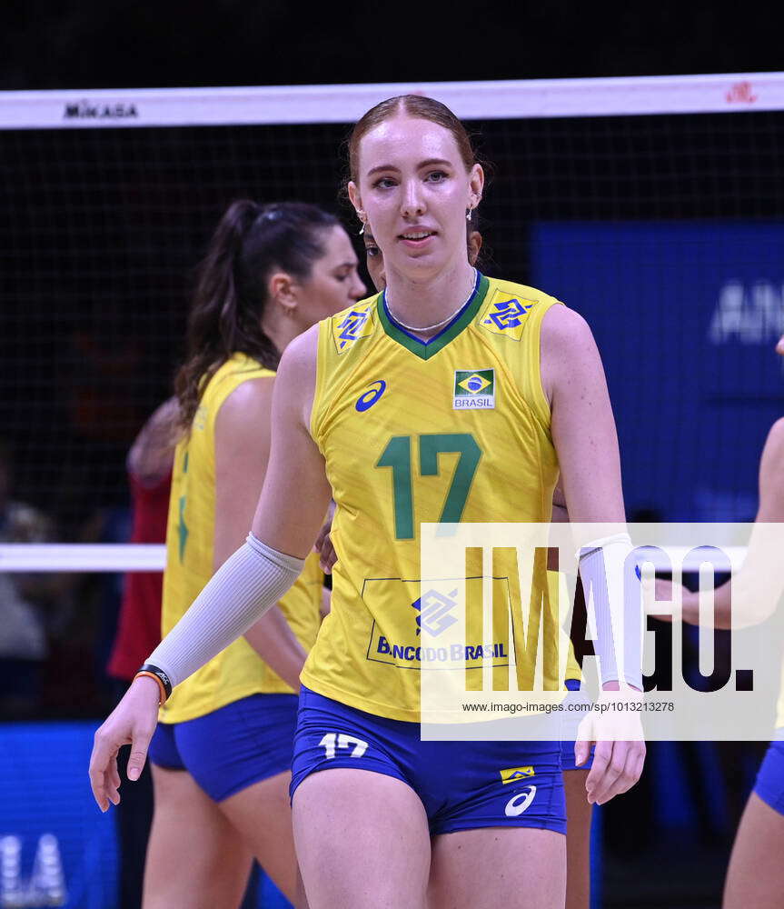 Julia Isabelle Bergman (17) Of Brazil During The Womens Volleyball ...