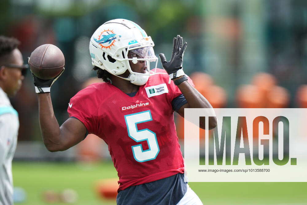 Teddy Bridgewater of the Miami Dolphins throws a pass during the