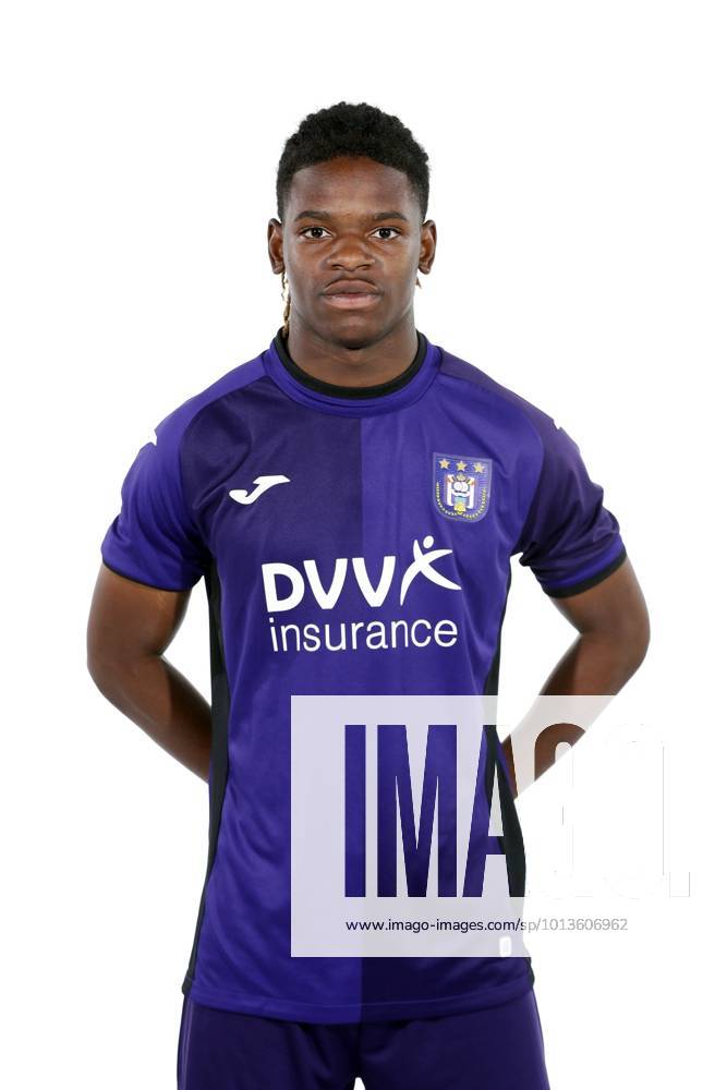 NEERPEDE, BELGIUM - AUGUST 04 : Enock Agyei during the photoshoot of Rsc  Anderlecht Futures on