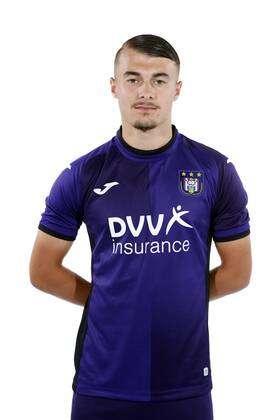 NEERPEDE, BELGIUM - AUGUST 04 : Ethan Butera during the photoshoot of Rsc  Anderlecht Futures on