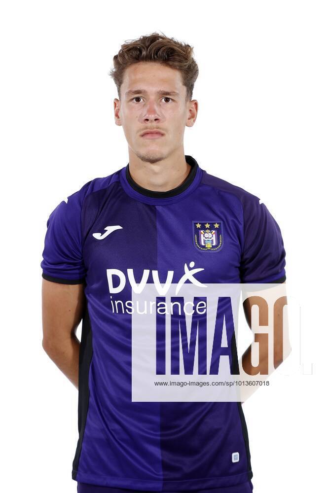 NEERPEDE, BELGIUM - AUGUST 04 : Lucas Stassin during the photoshoot of Rsc  Anderlecht Futures on