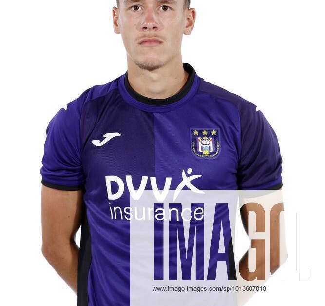 NEERPEDE, BELGIUM - AUGUST 04 : Lucas Stassin during the photoshoot of Rsc  Anderlecht Futures on