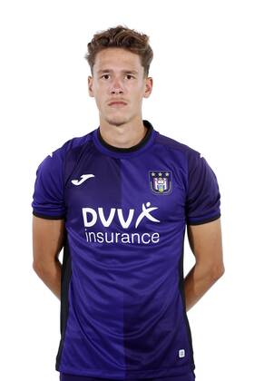 NEERPEDE, BELGIUM - AUGUST 04 : Lucas Stassin during the photoshoot of Rsc  Anderlecht Futures on