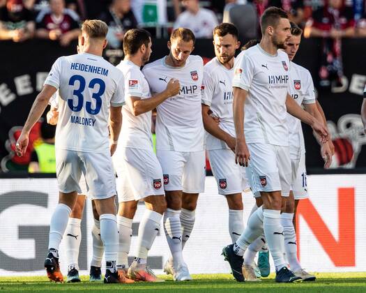 Goal for Heidenheim 1 0 by Denis Thomalla FC Heidenheim, 11 1 FC Nuernberg vs FC Heidenheim