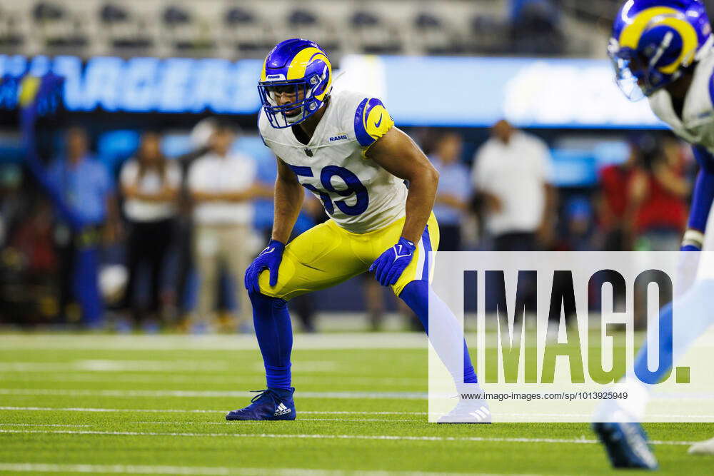 Los Angeles Rams linebacker Jake Hummel (35) in action against