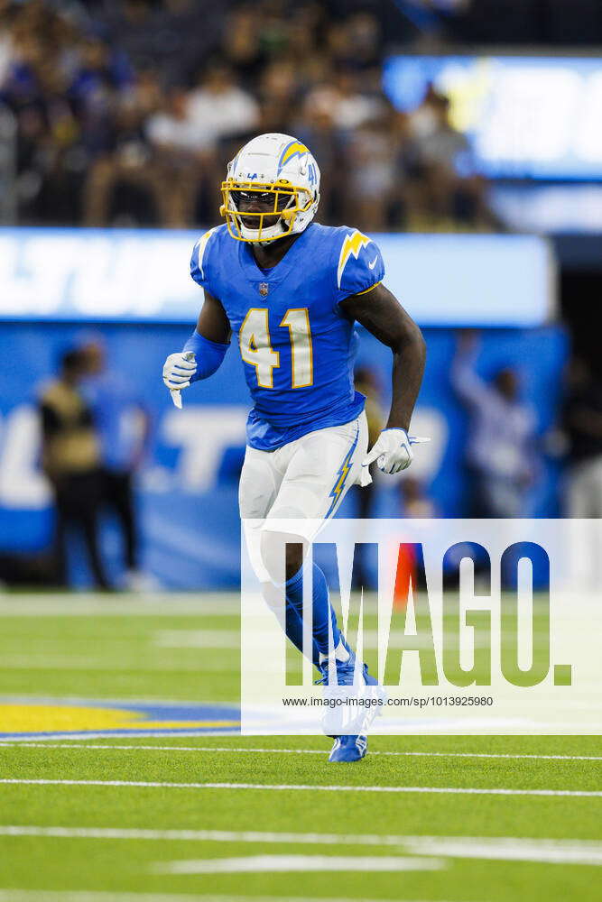 INGLEWOOD, CA AUGUST 13 Los Angeles Chargers safety Raheem Layne (41