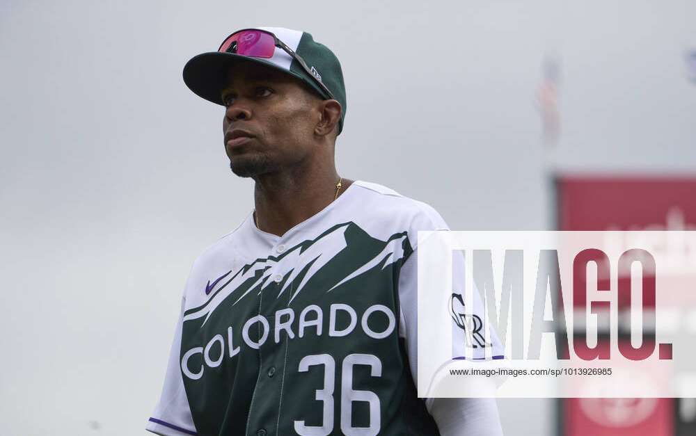 August 14 2022: Colorado center fielder Wynton Bernard (36) comes off the  field during the game