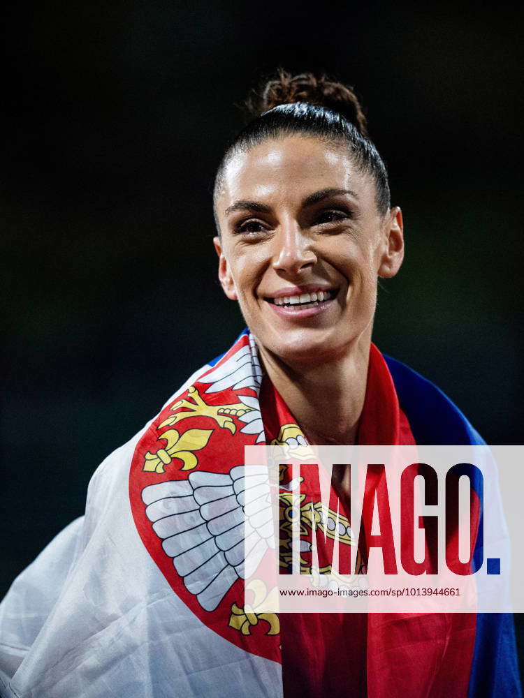 220818 Ivana Vuleta of Serbia celebrates after winning women?s long ...