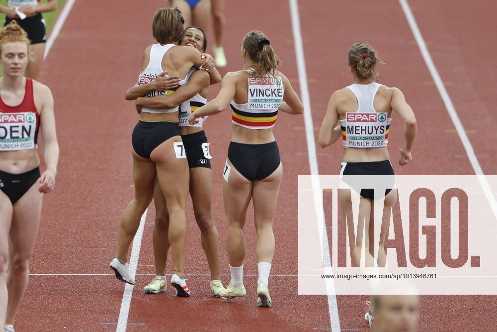 MUNICH, GERMANY AUGUST 19 Mehuys Elise, Nkansa Delphine, Vincke