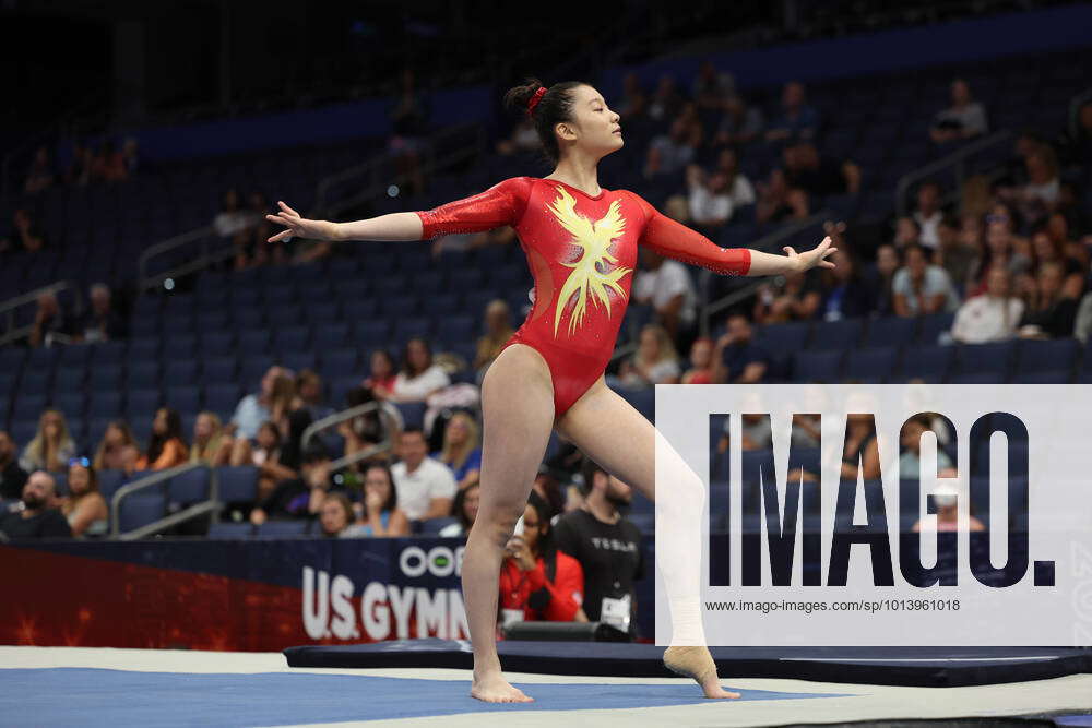 August 19, 2022: Alicia Zhou from Love Gymnastics competes during the ...