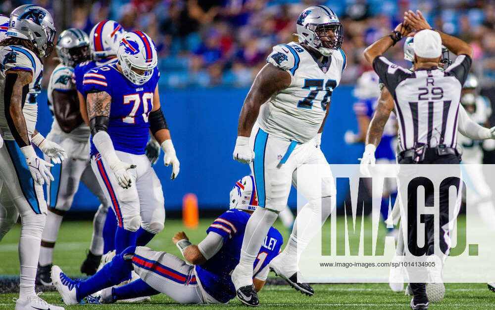 Carolina Panthers defensive tackle Marquan McCall (78) after a preseason  NFL football game, Friday, Aug. 19, 2022, in Foxborough, Mass. (AP  Photo/Charles Krupa Stock Photo - Alamy