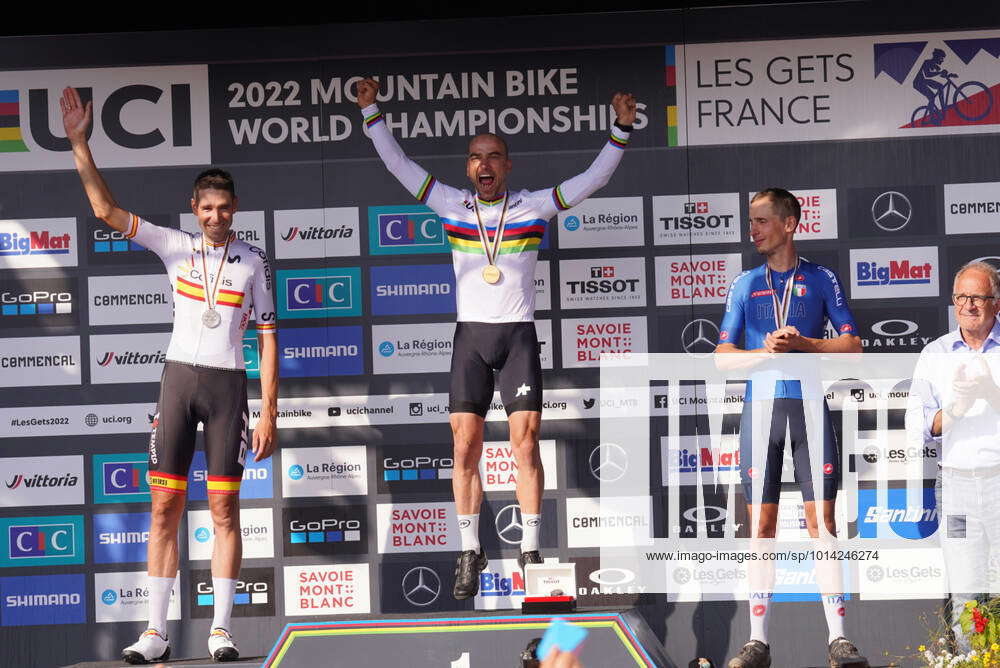 SCHURTER Nino winner during Podium UCI Mountain Bike World ...