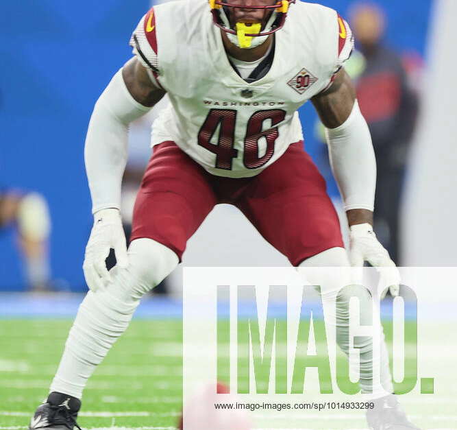 Washington Commanders linebacker Milo Eifler (46) celebrates after an NFL  football game against the Jacksonville Jaguars, Sunday, Sept. 11, 2022 in  Landover. (AP Photo/Daniel Kucin Jr Stock Photo - Alamy