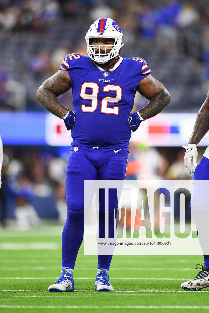 Buffalo Bills defensive tackle DaQuan Jones (92) against the New