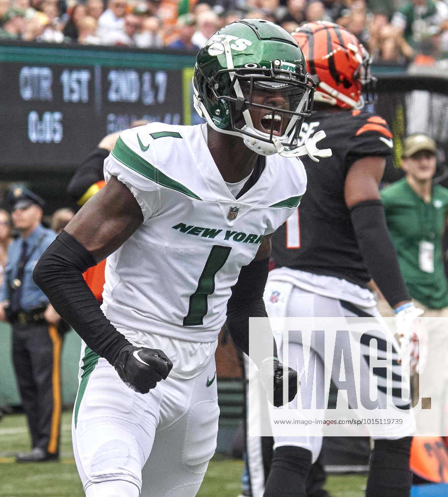 East Rutherford, New Jersey, USA. 26th Sep, 2022. New York Jets cornerback  Sauce Gardner (1) during a NFL game at MetLife Stadium in East Rutherford,  New Jersey on Sunday September 25, 2022.