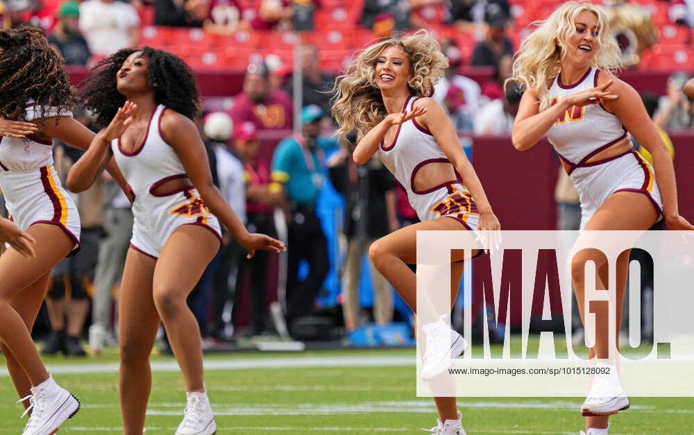 LANDOVER, MD - SEPTEMBER 25: Washington Commanders cheerleaders