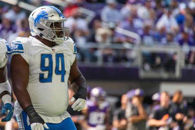 CHARLOTTE, NC - AUGUST 25: Detroit Lions defensive lineman Benito