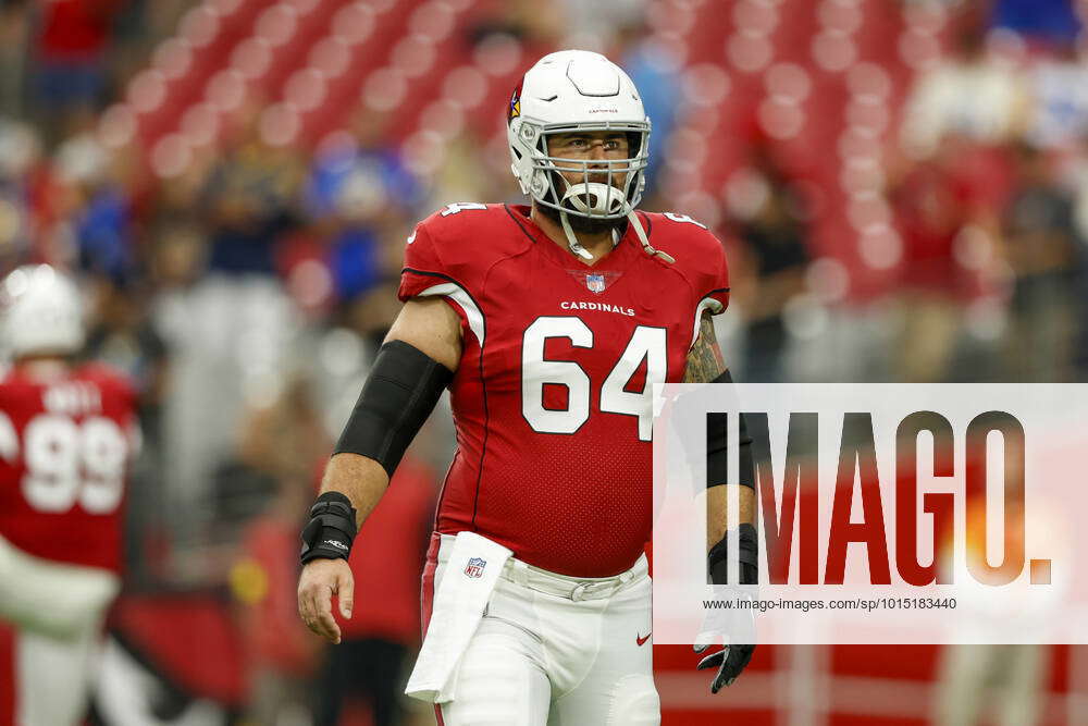 PHOENIX, AZ - SEPTEMBER 25: Arizona Cardinals guard Sean Harlow (64) during  the NFL, American Footba