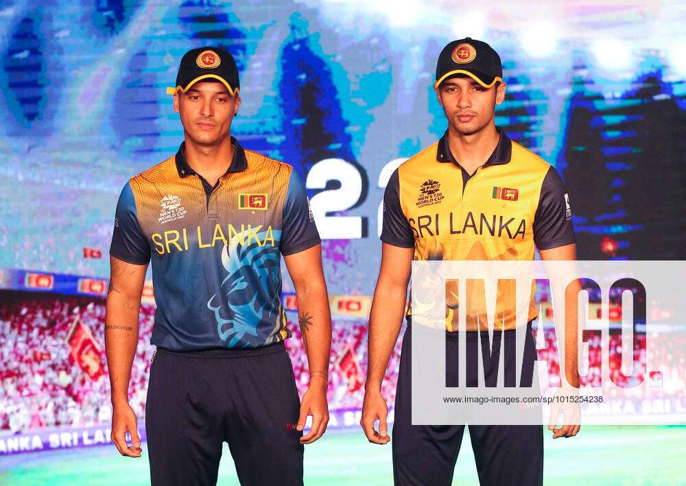 Sri Lanka Kit Jersey ICC T20 World Cup 2022 Models wearing the Sri Lanka  cricket team