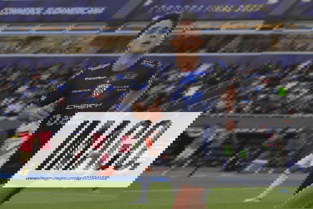 Lorenzo Faravelli of Independiente del Valle, celebrates his goal