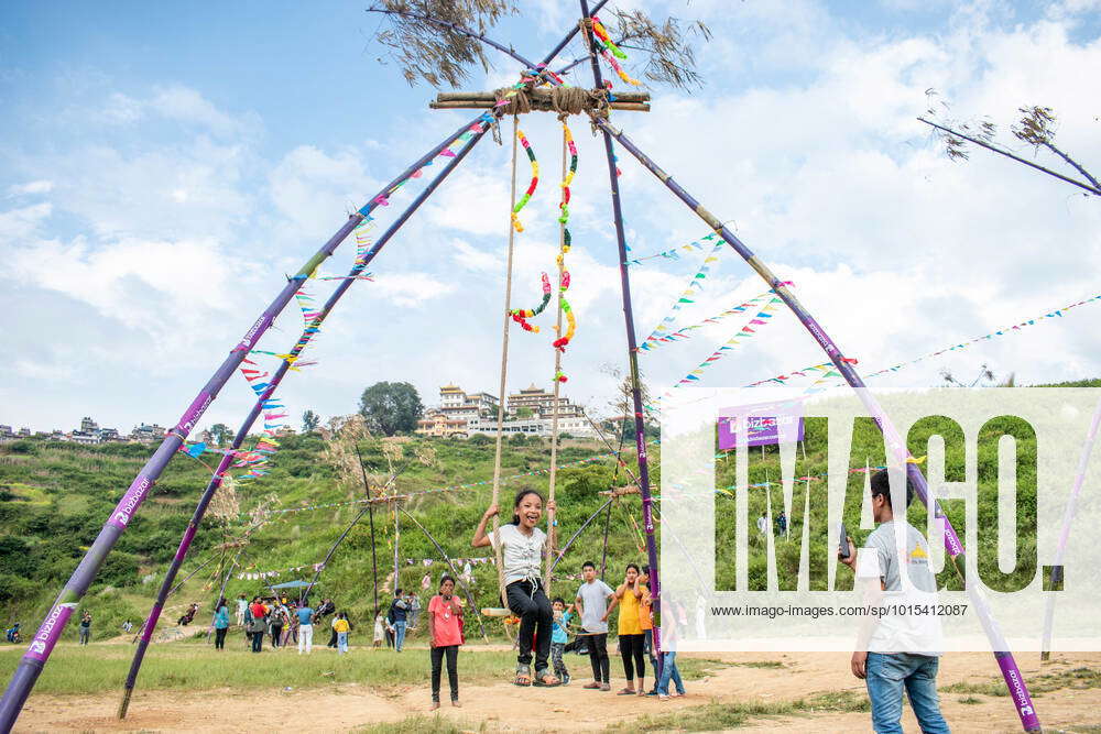 Nepal: Dashain Bamboo Ping Dashain Festival features a traditional ...