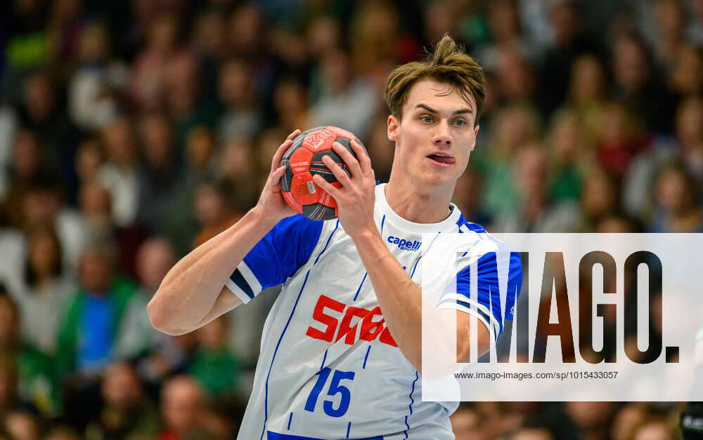 MIRO SCHLUROFF (VFL) am Ball LIQUI MOLY HBL, Handball 1.Bundesliga ...