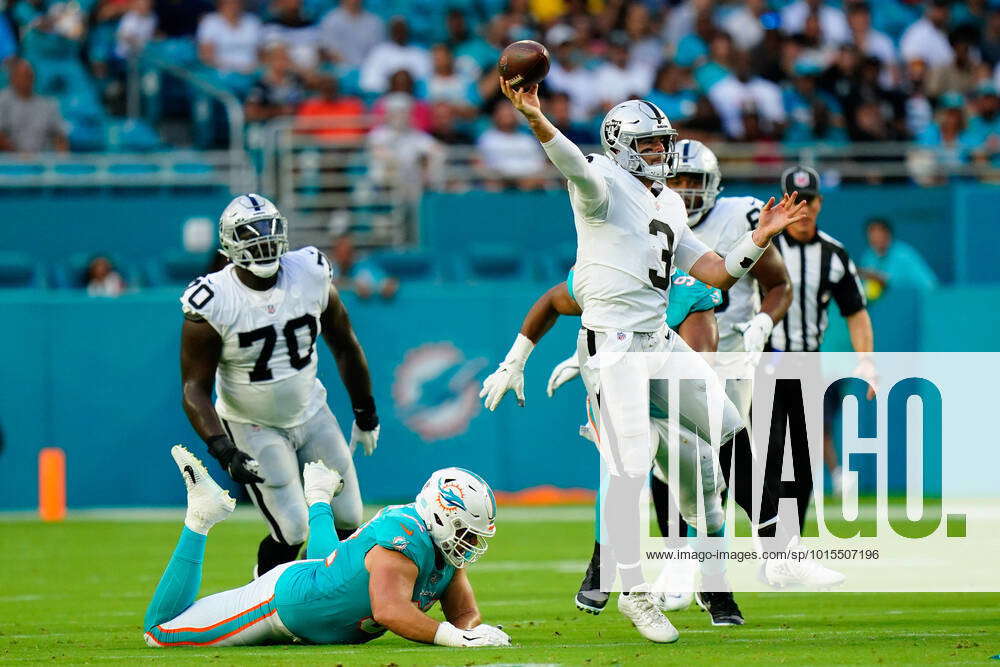 NFL, American Football Herren, USA Las Vegas Raiders at Miami Dolphins, Aug  20, 2022; Miami