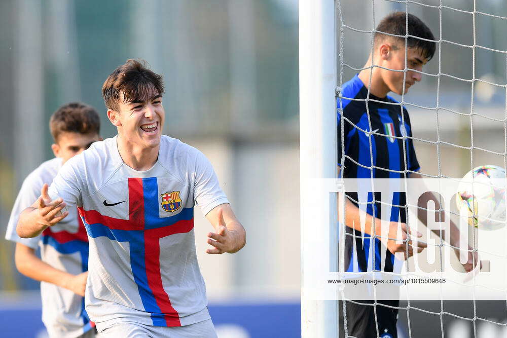 Victor Barbera of FC Barcelona, Barca celebrates after scoring fourth ...