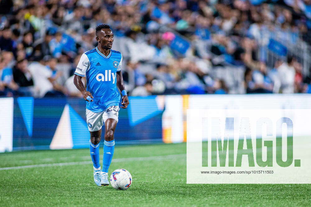 : Charlotte FC defender Harrison Afful with the ball against the ...