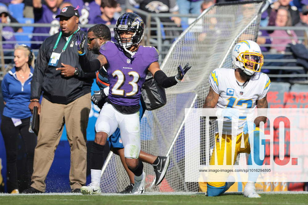 Los Angeles Chargers at Baltimore Ravens on October 17, 2021