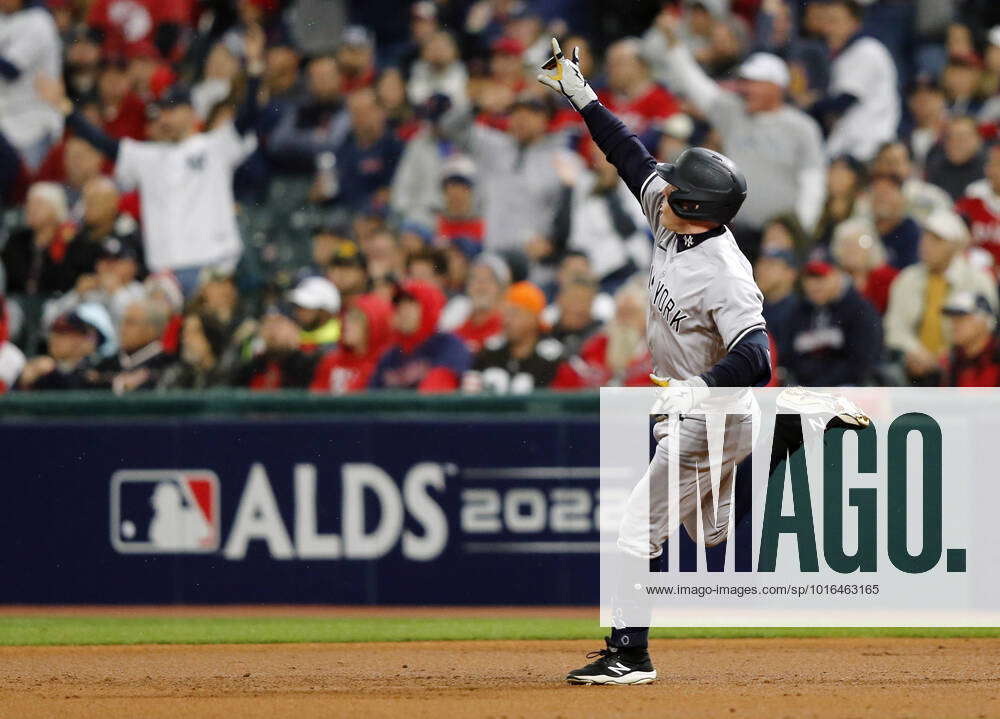 New York Yankees Harrison Bader Runs The Bases After Hitting A Two-run ...