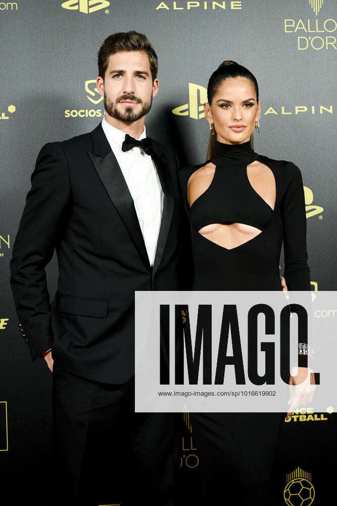 Kevin Trapp et sa femme Izabel Goulart FOOTBALL : Ceremonie du Ballon d