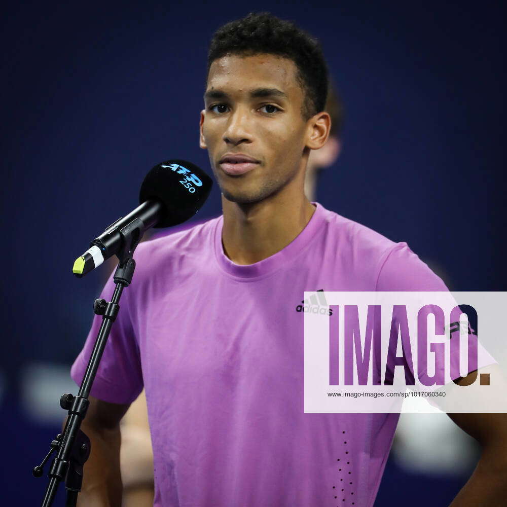 Canadian Felix AugerAliassime pictured after winning the men s singles