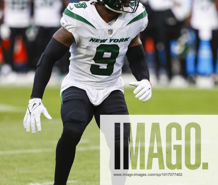 New York Jets linebacker Kwon Alexander (9) during the second half of an  NFL football game, Sunday, Oct. 23, 2022, in Denver. (AP Photo/David  Zalubowski Stock Photo - Alamy