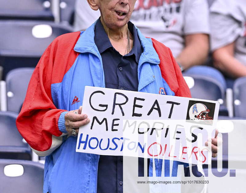 October 30, 2022, Houston, Texas, USA: A fan hold up a sign showing support  of the