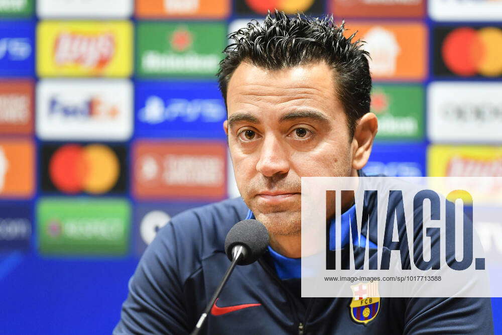 Coach Of FC Barcelona, Barca Xavi Hernandez Speaks During The Press ...