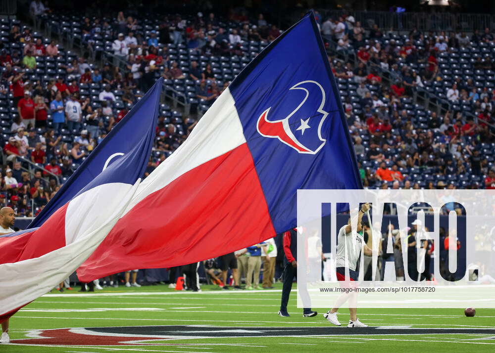 HOUSTON, TX - OCTOBER 30: Flag runner with the Houston Texans flag