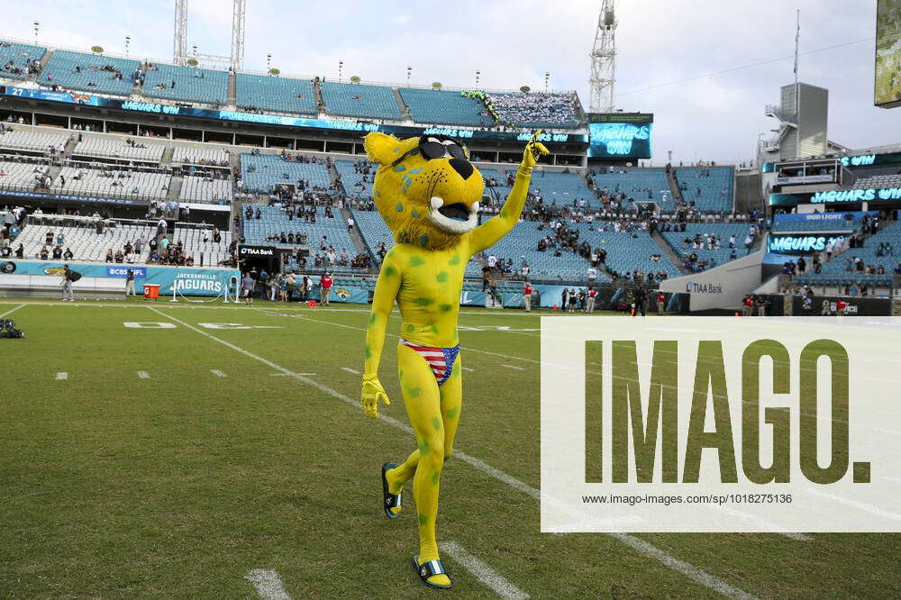 JACKSONVILLE, FL - NOVEMBER 06: Jacksonville Jaguars mascot Jaxson