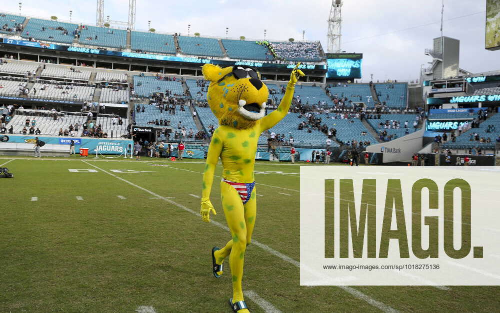 JACKSONVILLE, FL - NOVEMBER 27: Jacksonville Jaguars mascot Jaxson