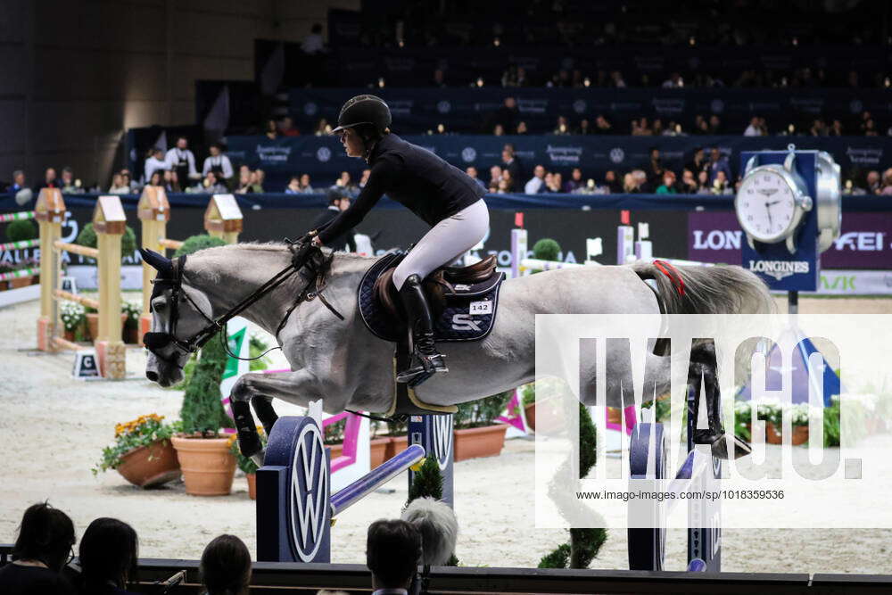 Emilie Conter horse Balento C.S during 2022 Longines FEI