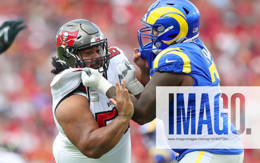 Tampa Bay Buccaneers nose tackle Vita Vea (50) lines up during a